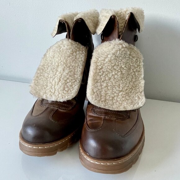 Ladies "Locale" Brown Leather Lace-Up Ankle Boots - Picture 10 of 16